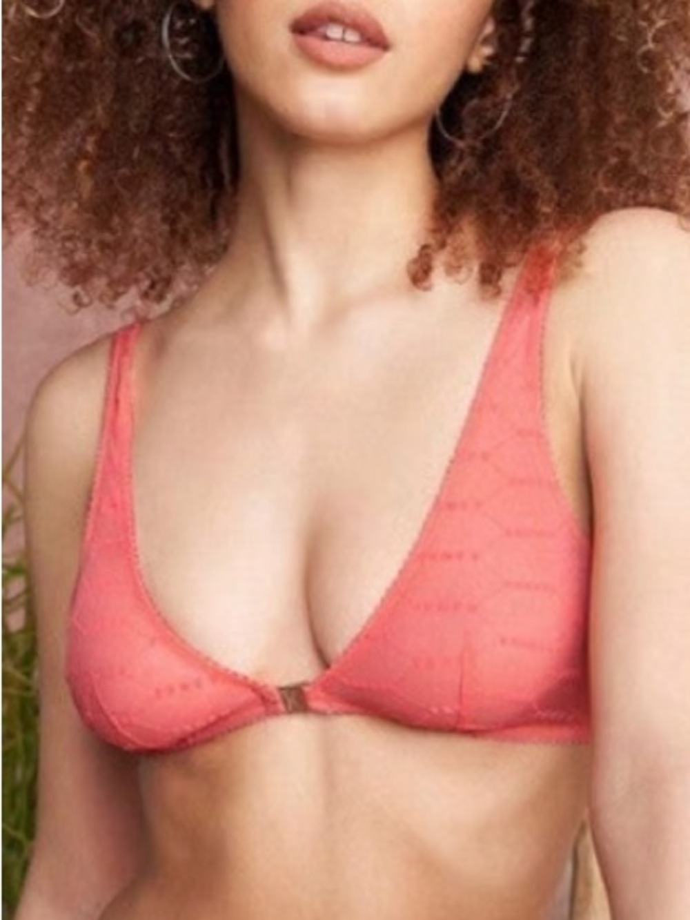 SAVAGE X FENTY➕NWT Flocked Logo Bralette